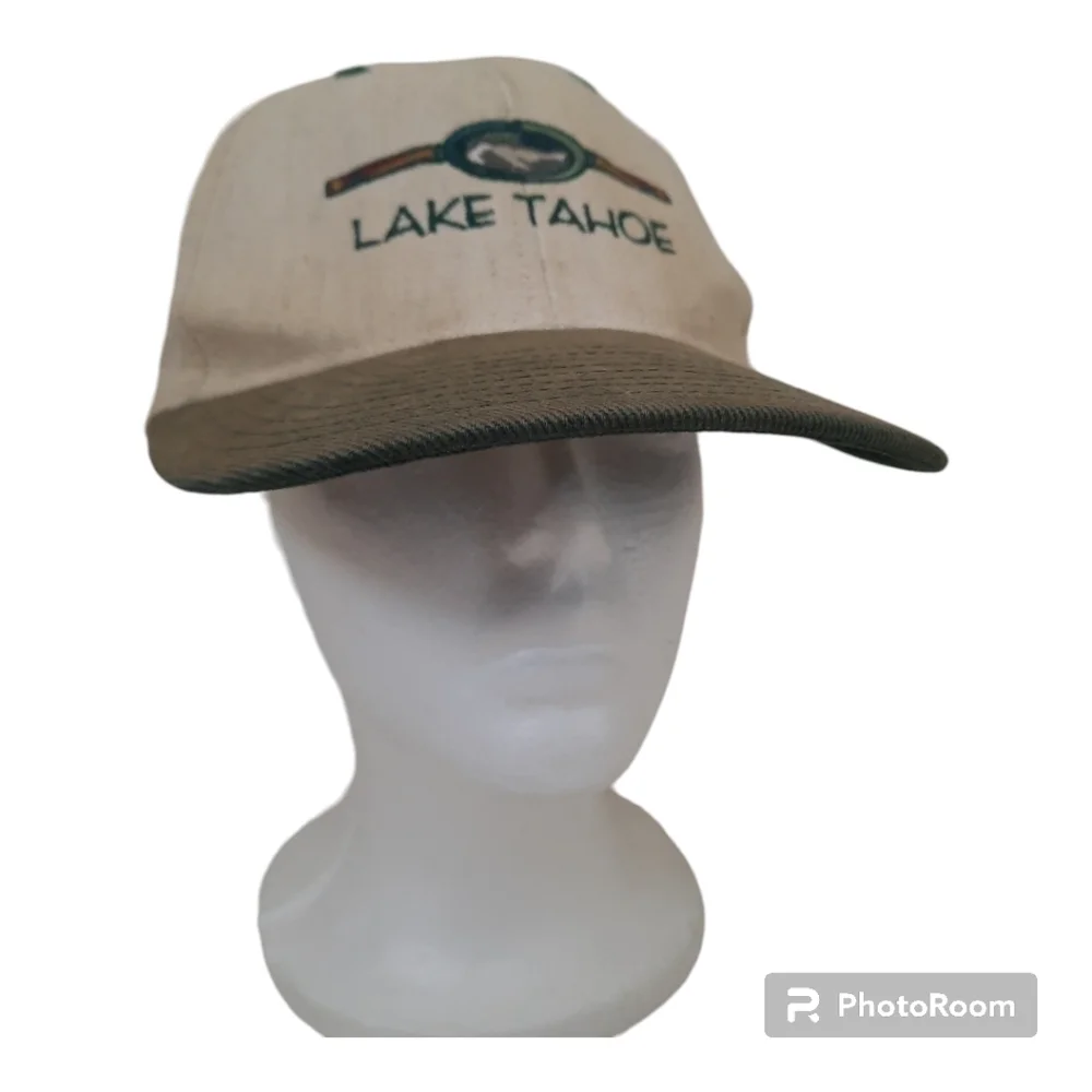 Vintage Lake Tahoe 100% cotton canvas embroidered tourist Dad hat